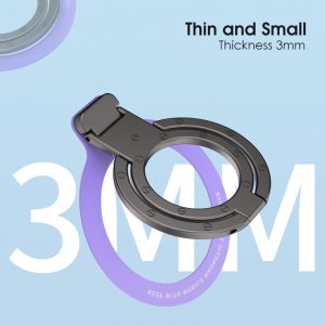 Ultra-thin Double Ring Foldable Phone Stand - Image 3