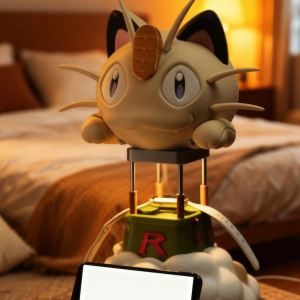 Pokemon Meowth Wireless Charging  Night Light ornament